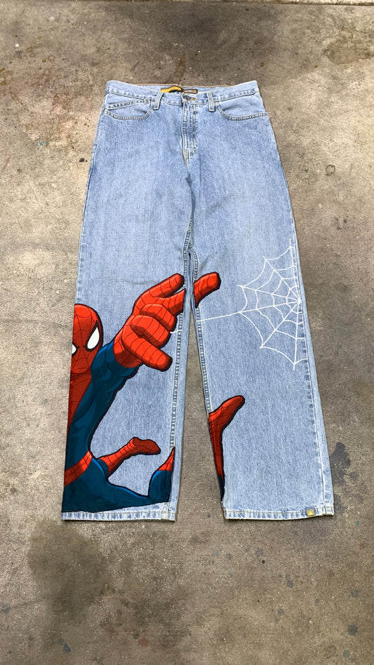 Vintage Levis Spider Man Comic Book Jeans